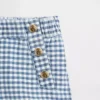 Bebek & Yürümeye Başlayan Çocuklar İçin Denizci Desenli Gingham Denim Çekip Giyilebilen Şortlar