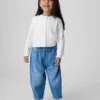Bebek & Yürümeye Başlayan Çocuklar İçin Çekip Giyilebilen Barrel Jean'ler