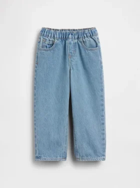 Bebek & Yürümeye Başlayan Çocuklar İçin Çekip Giyilebilen Bol Kesim Jean
