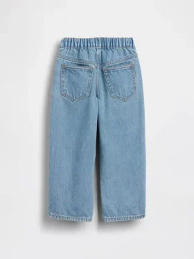 Bebek & Yürümeye Başlayan Çocuklar İçin Çekip Giyilebilen Bol Kesim Jean