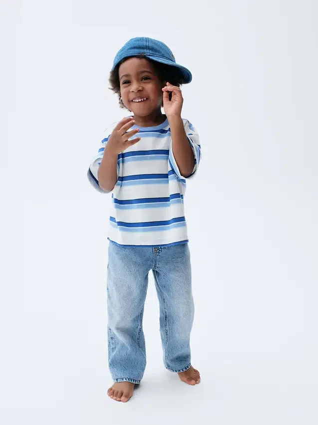 Bebek & Yürümeye Başlayan Çocuklar İçin Geniş Kesim Tişört