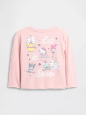 Bebek & Yürümeye Başlayan Çocuklar İçin Hello Kitty Desenli Tişört