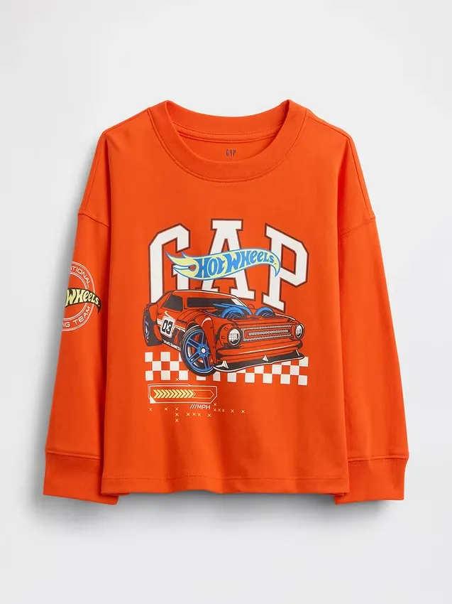 Bebek & Yürümeye Başlayan Çocuklar İçin Hot Wheels Desenli Tişört