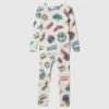 Bebek & Yürümeye Başlayan Çocuklar İçin Hot Wheels Organik Fırçalanmış Pamuklu Pijama Seti