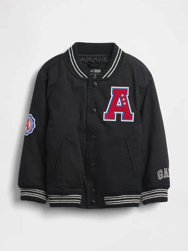Bebek & Yürümeye Başlayan Çocuklar İçin Marvel Avengers Varsity Ceketi