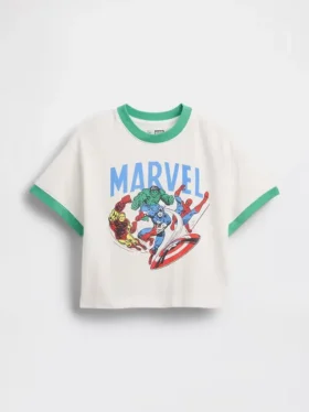 Bebek & Yürümeye Başlayan Çocuklar İçin Marvel Büyük Beden Grafikli Tişört