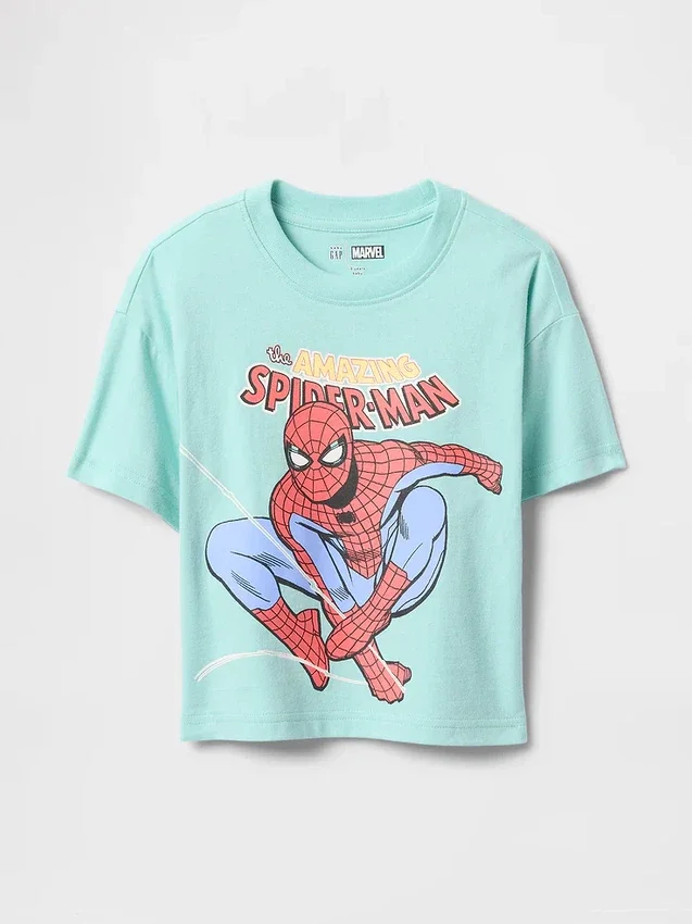 Bebek & Yürümeye Başlayan Çocuklar İçin Marvel Büyük Beden Grafikli Tişört