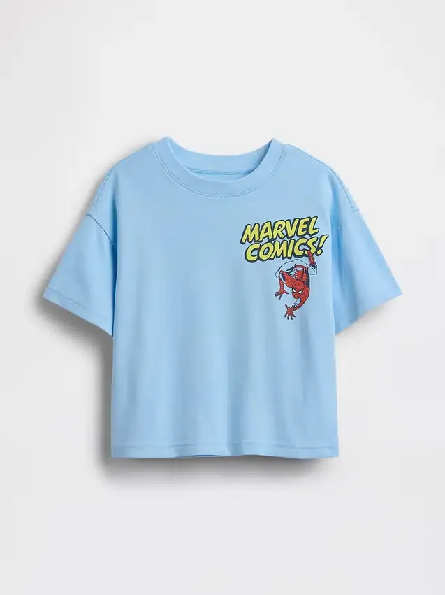 Bebek & Yürümeye Başlayan Çocuklar İçin Marvel Büyük Beden Grafikli Tişört