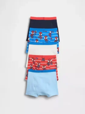 Bebek & Yürümeye Başlayan Çocuklar İçin Marvel Organik Esnek Pamuklu Boxer Şortlar (5’li Paket)