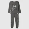 Bebek & Yürümeye Başlayan Çocuklar İçin Marvel Organik Fırçalanmış Pamuklu Pijama Seti