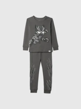 Bebek & Yürümeye Başlayan Çocuklar İçin Marvel Organik Fırçalanmış Pamuklu Pijama Seti