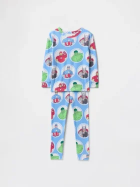 Bebek & Yürümeye Başlayan Çocuklar İçin Marvel Organik Fırçalanmış Pamuklu Pijama Seti