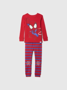 Bebek & Yürümeye Başlayan Çocuklar İçin Marvel Organik Fırçalanmış Pamuklu Pijama Seti