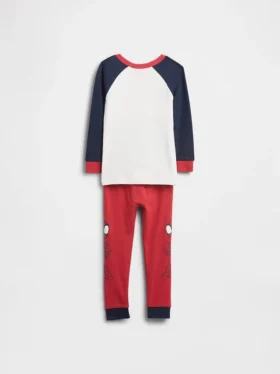 Bebek & Yürümeye Başlayan Çocuklar İçin Marvel Organik Fırçalanmış Pamuklu Pijama Seti