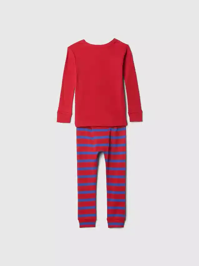 Bebek & Yürümeye Başlayan Çocuklar İçin Marvel Organik Fırçalanmış Pamuklu Pijama Seti