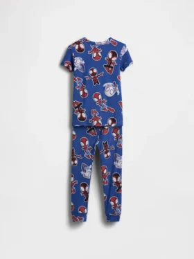 Bebek & Yürümeye Başlayan Çocuklar İçin Marvel Organik Fırçalanmış Pamuklu Pijama Seti