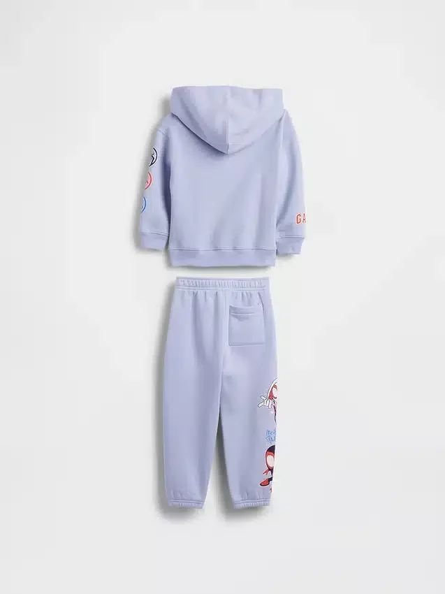 Bebek & Yürümeye Başlayan Çocuklar İçin Marvel Vintagesoft Kapüşonlu Sweatshirt Kombin Seti