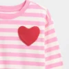 Bebek & Yürümeye Başlayan Çocuklar İçin Mix & Match Kalp Cepli Tişört