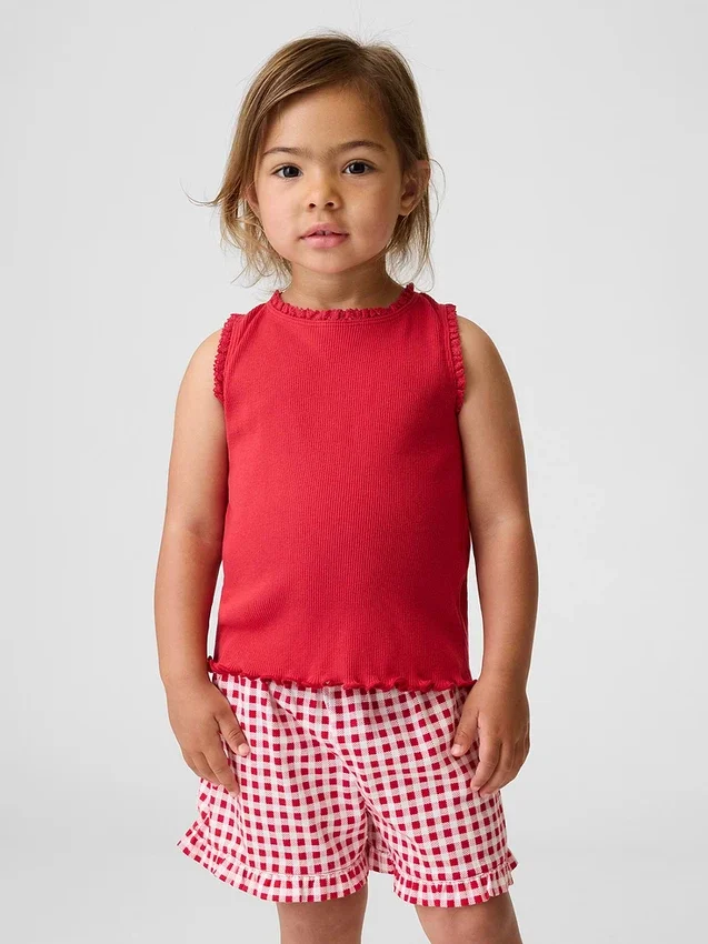 Bebek & Yürümeye Başlayan Çocuklar İçin Mix & Match Ribana Tank Top
