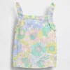 Bebek & Yürümeye Başlayan Çocuklar İçin Nervürlü Fırfırlı Önlüklu Tank Top