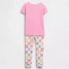 Bebek & Yürümeye Başlayan Çocuklar İçin Organik Fırçalanmış Pamuklu Gabby's Dollhouse Pijama Seti