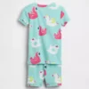 Bebek & Yürümeye Başlayan Çocuklar İçin Organik Fırçalanmış Pamuklu Havuz Şamandıralı Pijama Şort Seti