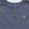 Bebek & Yürümeye Başlayan Çocuklar İçin Organik Pamuklu Melanj Henley Pijama Seti