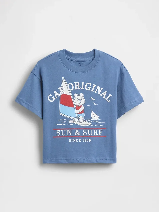 Bebek & Yürümeye Başlayan Çocuklar İçin Oversized Grafik Tişört