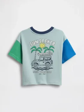 Bebek & Yürümeye Başlayan Çocuklar İçin Oversized Grafik Tişört