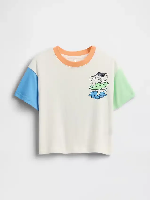 Bebek & Yürümeye Başlayan Çocuklar İçin Oversized Grafik Tişört