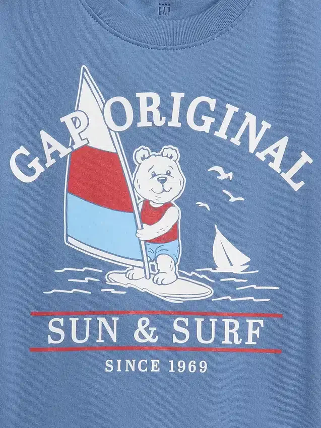 Bebek & Yürümeye Başlayan Çocuklar İçin Oversized Grafik Tişört