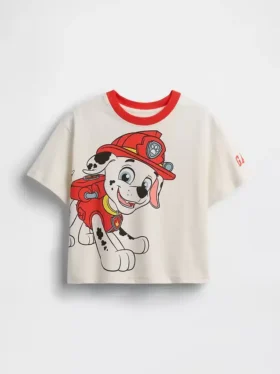 Bebek & Yürümeye Başlayan Çocuklar İçin Paw Patrol Büyük Boy Grafikli Tişört
