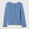 Bebek & Yürümeye Başlayan Çocuklar İçin Pointelle Henley Üst