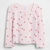 Bebek & Yürümeye Başlayan Çocuklar İçin Pointelle Henley Üst