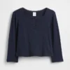 Bebek & Yürümeye Başlayan Çocuklar İçin Pointelle Henley Üst