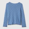 Bebek & Yürümeye Başlayan Çocuklar İçin Pointelle Henley Üst