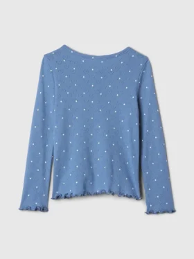 Bebek & Yürümeye Başlayan Çocuklar İçin Pointelle Henley Üst
