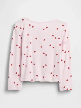 Bebek & Yürümeye Başlayan Çocuklar İçin Pointelle Henley Üst