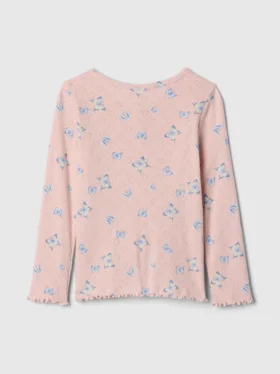 Bebek & Yürümeye Başlayan Çocuklar İçin Pointelle Henley Üst