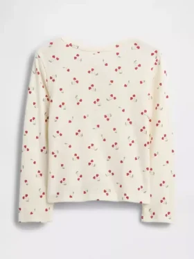 Bebek & Yürümeye Başlayan Çocuklar İçin Pointelle Henley Üst