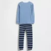 Bebek & Yürümeye Başlayan Çocuklar İçin Örümcek Adam Organik Fırçalanmış Pamuklu Pijama Seti