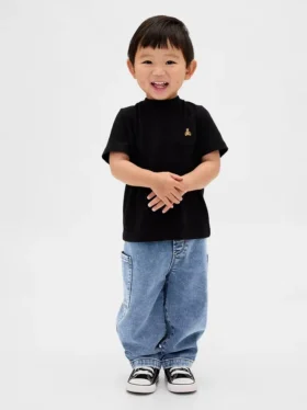 Bebek & Yürümeye Başlayan Çocuklar İçin Örme Barrel Jean'ler