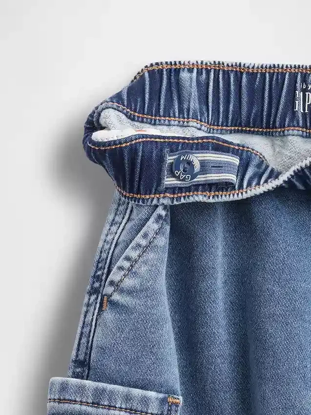 Bebek & Yürümeye Başlayan Çocuklar İçin Örme Barrel Jean'ler