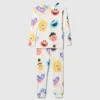 Bebek & Yürümeye Başlayan Çocuklar İçin Sesame Street Organik Fırçalanmış Pamuklu Pijama Seti