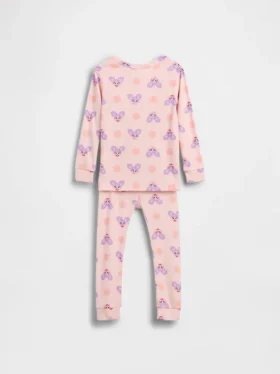 Bebek & Yürümeye Başlayan Çocuklar İçin Sesame Street Organik Fırçalanmış Pamuklu Pijama Takımı