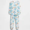 Bebek & Yürümeye Başlayan Çocuklar İçin Sesame Street Organik Fırçalanmış Pamuklu Pijama Takımı