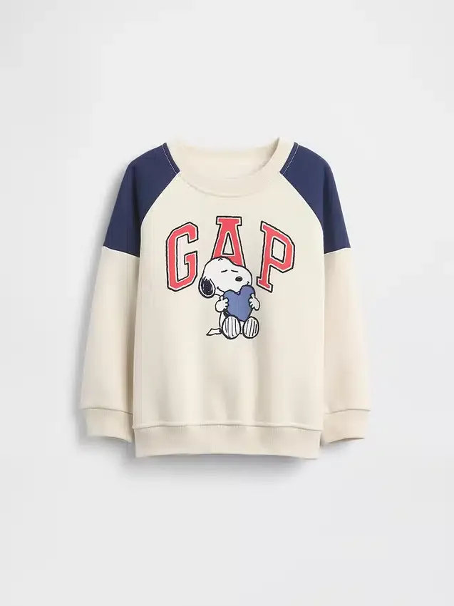 Bebek & Yürümeye Başlayan Çocuklar İçin Snoopy Logolu Raglan Sweatshirt
