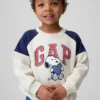 Bebek & Yürümeye Başlayan Çocuklar İçin Snoopy Logolu Raglan Sweatshirt