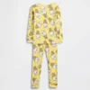 Bebek & Yürümeye Başlayan Çocuklar İçin Snoopy Organik Fırçalanmış Pamuklu Pijama Seti