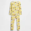 Bebek & Yürümeye Başlayan Çocuklar İçin Snoopy Organik Fırçalanmış Pamuklu Pijama Seti